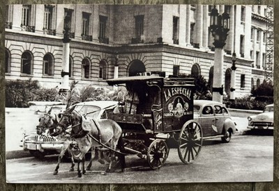 1940s 50s Cuba Havana Photos Horse Wagon Railway Vintage Cars Kodak Lot of 3