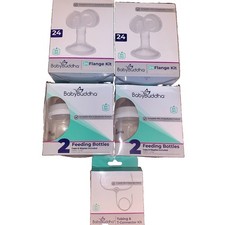 Baby Buddha Breast Feeding Lot Tubing T-Connector, 24mm Flange Kits Bottles
