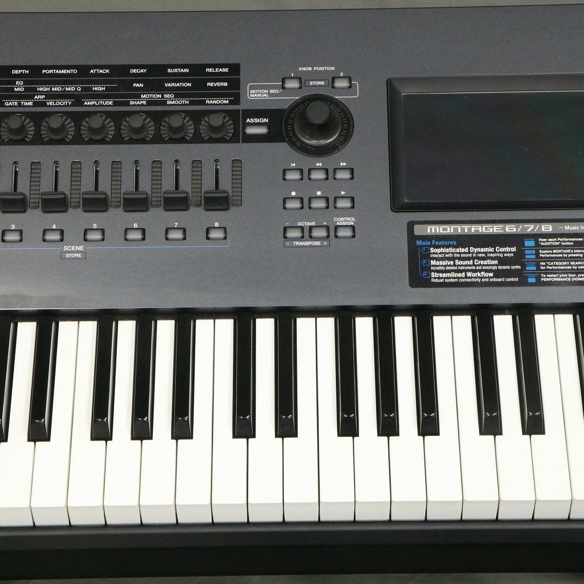 Yamaha Montage 8 シンセサイザー・キーボード Yamaha Montage-8 88 Key Workstation Keyboard Synthesizer for sale