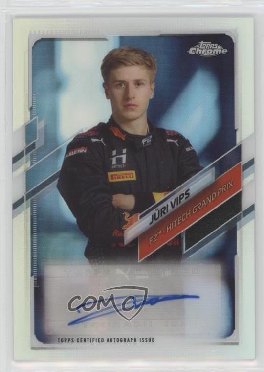 2021 Topps Chrome Formula 1 Auto 347/391 Juri Vips Jüri Vips #CA-JV Auto ux8