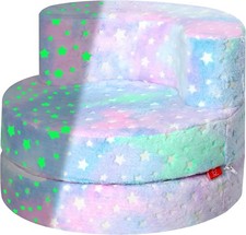 Glow in the Dark Star Kids Chair 4-in-1 Toddler Seat Colorful Glow-in-the-Dark