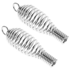 Ergonomic Stainless Steel Spring Handle for Stove Replacement and Fire Pit Use