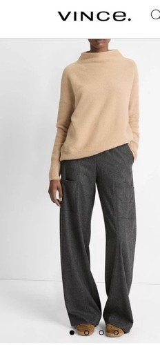 Vince Plush Cashmere Autumn Funnel Neck Sweater Sz XS Women’s 100% Cashmere - Picture 12 of 12