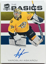 2023-24 UD The Cup The Basics Auto Yaroslav Askarov Predators Sharks 