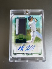 4/5 2025 Panini Boys of Summer Prospect Material Mac Horvath AUTO (AU, MEM, RC)