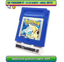 POKEMON VERSIONE BLU GAME BOY COLOR ORIGINALE ITA BATTERIA NUOVA GBA GBC