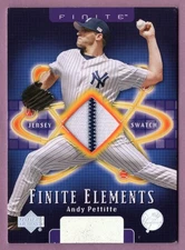 2003 UPPER DECK FINITE ELEMENTS GAME JERSEY ANDY PETTITTE NEW YORK YANKEES
