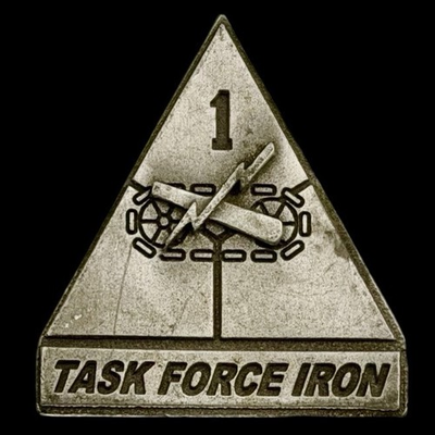 #ad 1st Armored Division Task Force Iron OIF 07 09 Army Challenge Coin Iraqi Freedom $99.99