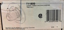 Delta T11800 Innovations Three Function Diverter Valve Trim Kit Only Chrome