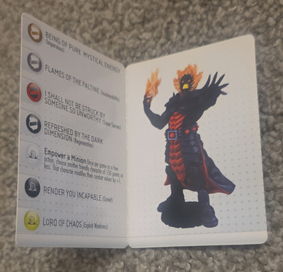 WizKids Marvel HeroClix Dormammu G006 Character Card Painted Rare 2012