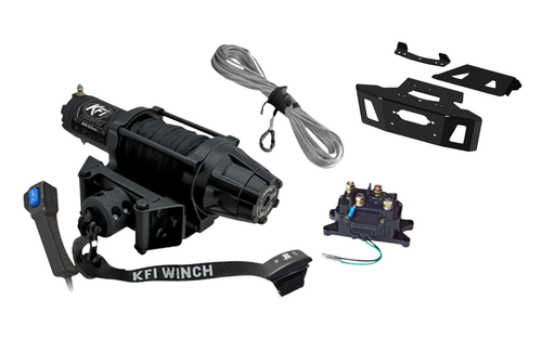 KFI 5000lbs Assault Winch Wide & Mount Kit 2020-2025 Polaris RZR XP 4 1000 - Foto 1 di 8