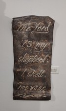 Psalm 23 Bible Verse Wall Art Christian Home Blessing Gift Leather Scripture Scr