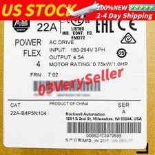 NEW Allen bradley 22A-B4P5N104 PowerFlex 4 240V 3P 1HP AC Drive fast ship