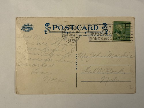 Sancta Maria in Ripa Mother House School Sisters Notre Dame Postcard 1942 Posted - Picture 2 of 3