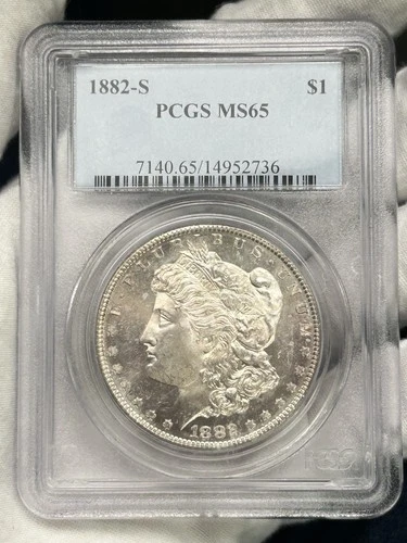 1882-S $1 Morgan Dollar PCGS MS65 San Francisco 90% Silver US Coin