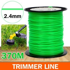 Heavy Duty Round Nylon Trimmer Strimmer Line Brushcutter Cord Wire 2.4mm x 370M 0.06 per metre