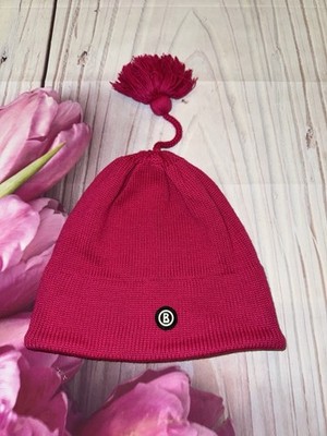 BOGNER Beanie Hat Winter Ski Wool Pink Tassel Women s One Size