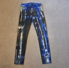 Hudson Nico Midrise Size *26 Women's Super Skinny Jeans Blue Black Denim EUC