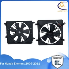 Fit For Honda Element 07-11 Radiator Cooling Fan and A/C Condenser Cooling Fan