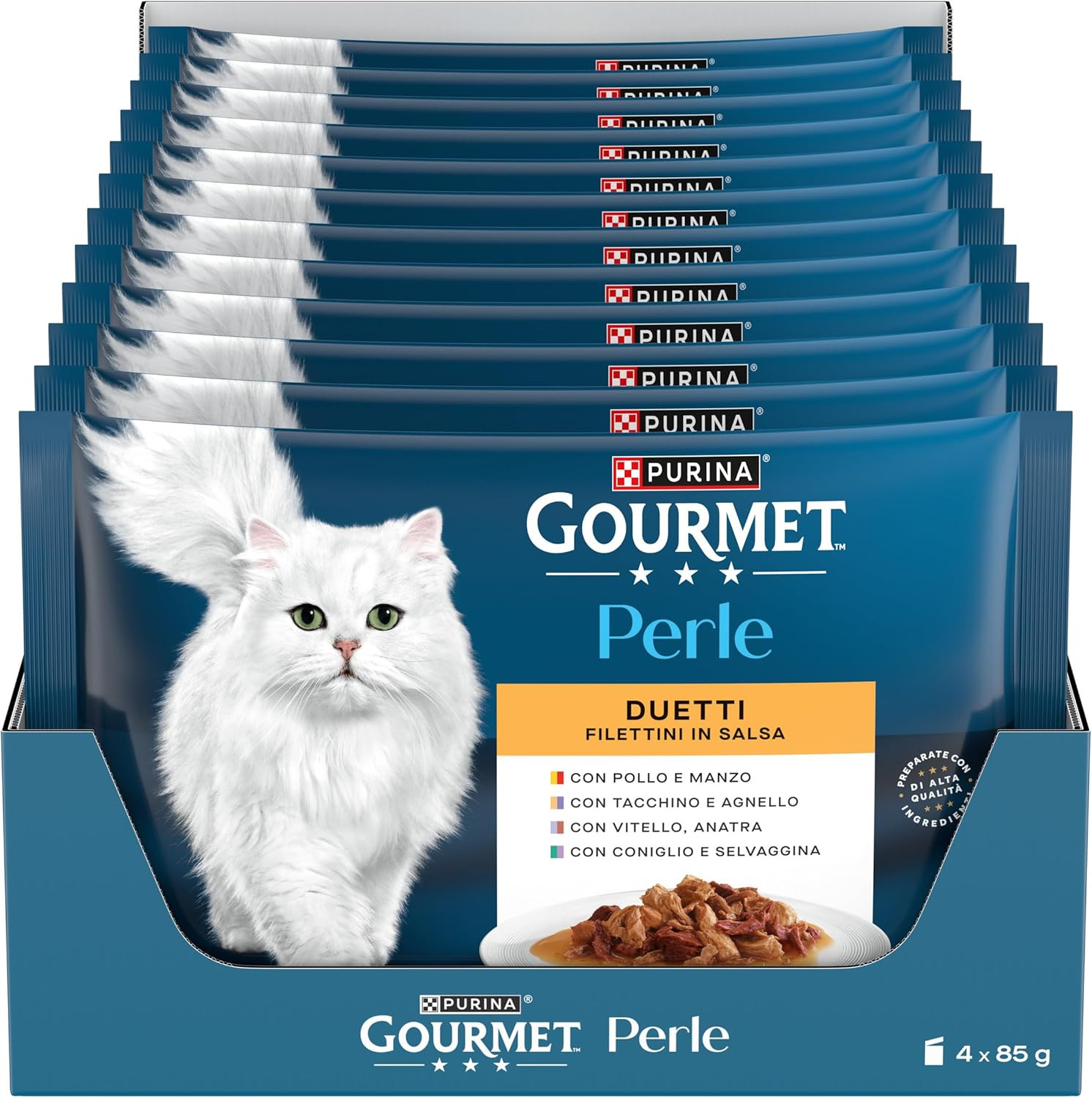 Gourmet Perle Duetti Manzo e Pollo 85g: Cibo Umido Gatti Adulti Offerta