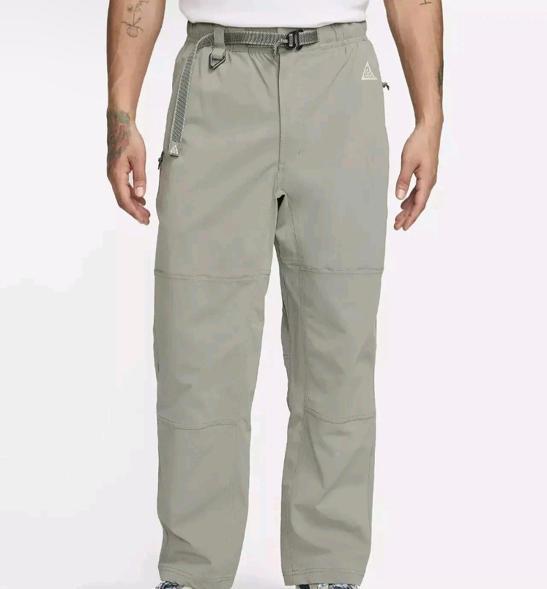 Nike ACG UV Hiking New Pants Dark Stucco-Vintage Green Men's Size L (FN2450-053)