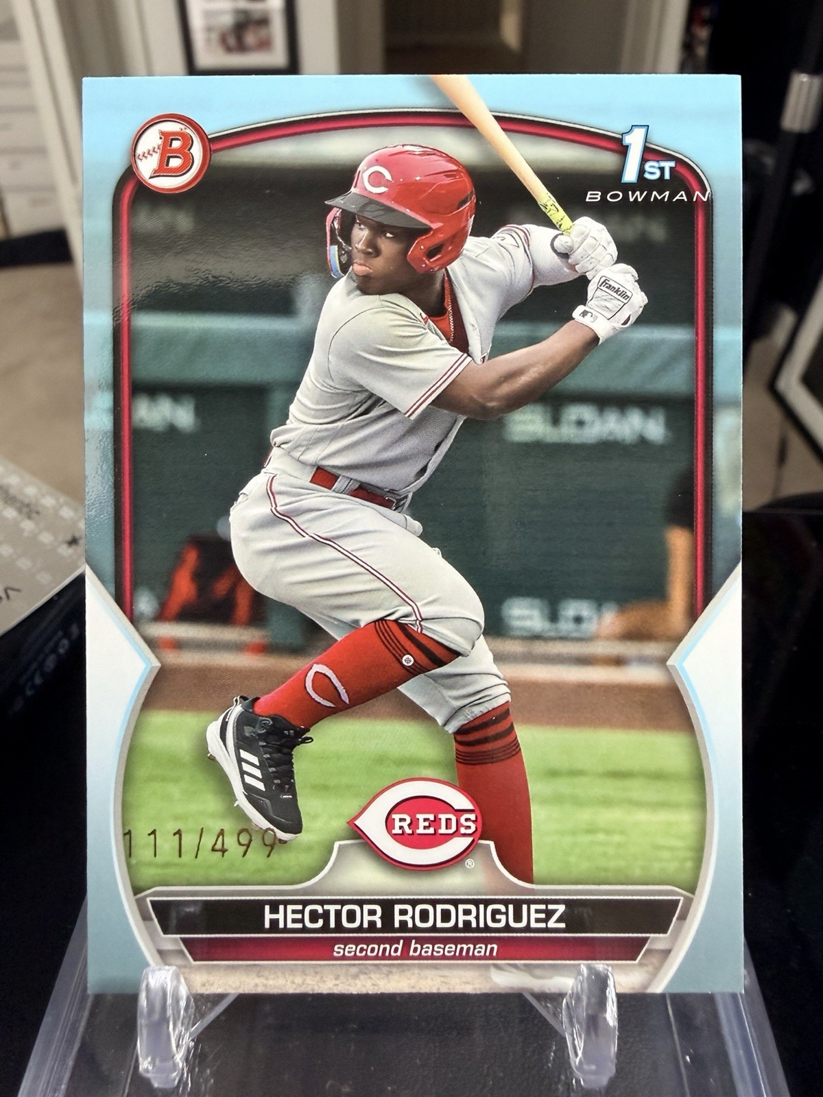 2023 Bowman #BP-95 Hector Rodriguez Prospects Sky Blue #/499