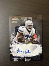 Larry Allen 2024 Topps Finest Autograph Black Refractor /25 #FA-LA Auto SSP HOF