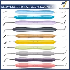 Set of 10 LM Arte Composite Filling & Restorative Instrument Silicone Handle