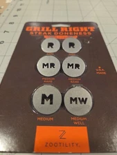 Zootility 'Grill Right Steak Doneness' Meat Charms - Rare, Medium Rare, Med Well