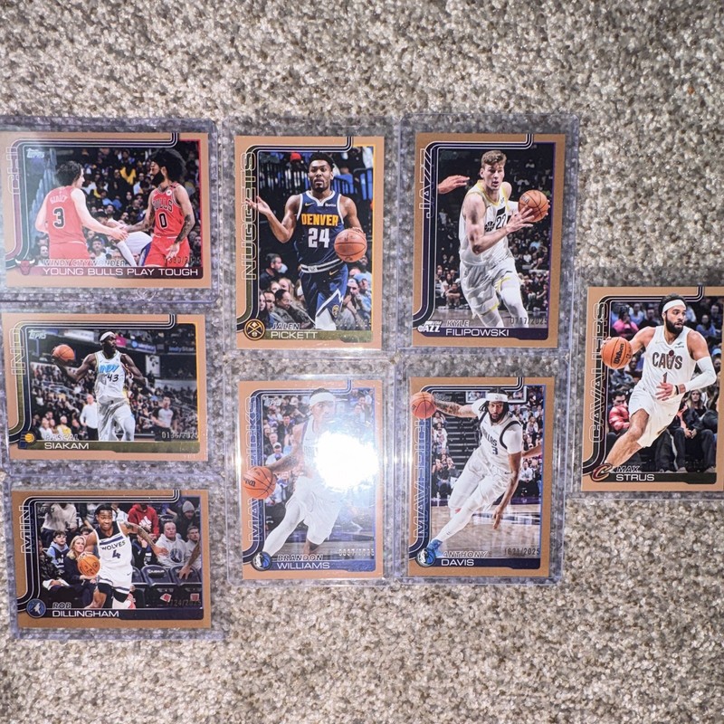 Topps Flagship NBA Parallel 7 Card Lot 2025- Young/Siakam/Pickett /2025