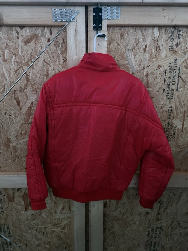 Chaqueta vintage Miller High Life Racing Team beige botón cremallera EE. UU. Foto 4 de 4