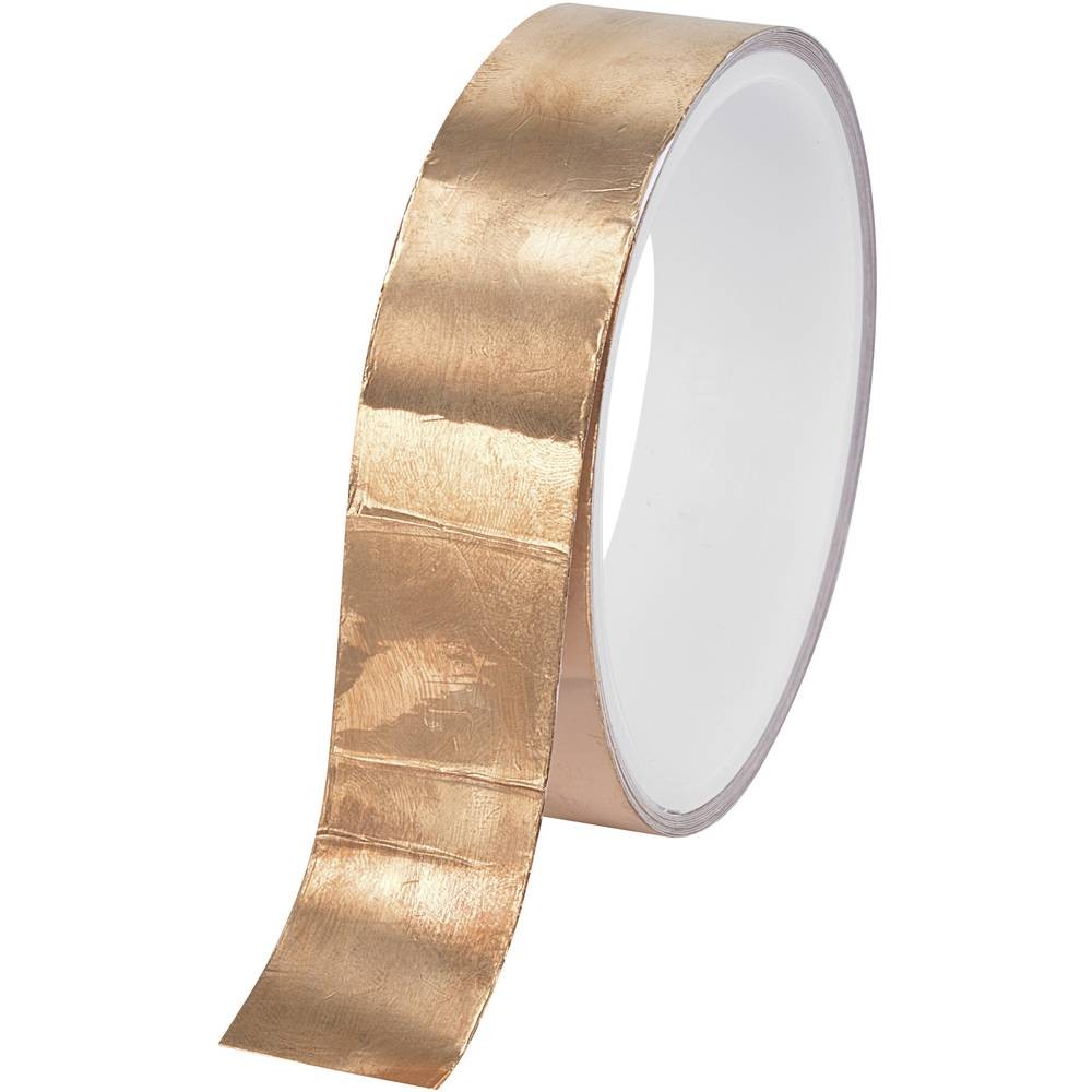 Ruban cuivre adhésif haut de gamme TRU COMPONENTS CFT50/20M blindage certifié 1564016