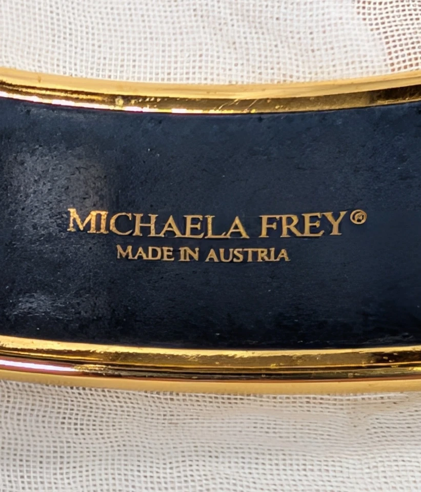 Pulsera Michaela Frey vintage esmaltada con reflejos dorados Foto 4 de 4