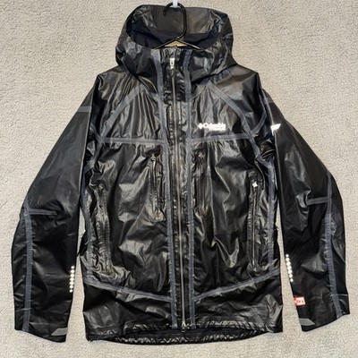 Columbia Titanium Men s OutDry Extreme Wyldwood Rain Jacket Shell Size Med Black