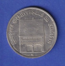 GDR 5 Mark commemorative coin 1983 Luther's birthplace in Eisleben, uncirculated BU