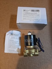 NEW NIB Brass Electric Solenoid Valve, 1/2" 12V Air Water Valve Normally Closed