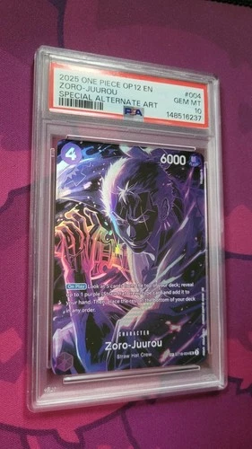 ZORO JUUROU 2025 ONE PIECE ST18-004 OP12 LEGACY OF THE MASTER SP PSA 10 ENGLISH