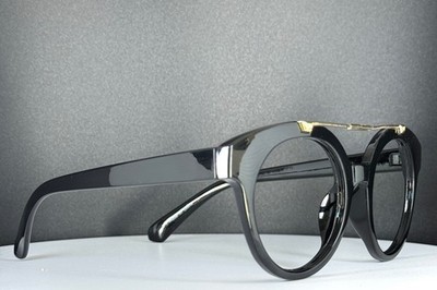 VTG UNBRANDED Aviator Black Womens Round Full Rim Eyeglasses  display picture 2