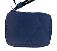 Vera Bradley Ultralight Travel Pill Case Scroll Navy NWT Blue Organizer