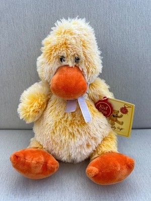Vintage Kiel Simply Soft Collection sitzende Ente weiches Plüschtier neu Etikett 2004