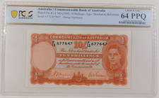 AUSTRALIA ND (1939) 10 SHILLINGS  PCGS  CHOICE UNC 64 PPQ