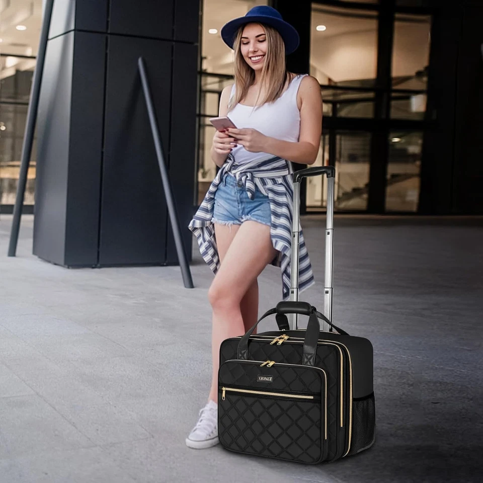 Versátil Estuche con Ruedas para Portátil, 17,3 Pulgadas, Negro Foto 4 de 4