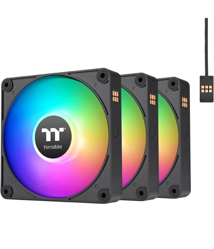 Ventilador de refrigeración inverso Thermaltake CT140 EX ARGB (paquete de 3 ventiladores), conexión magnética Foto 4 de 4