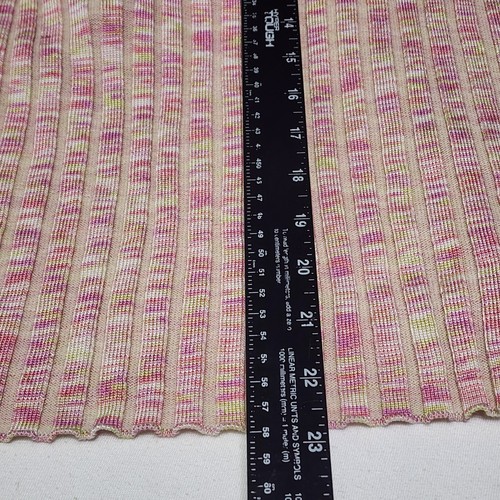 JH Collectibles Silk Blend Cardigan Sweater Set Sz L Pink Multi Color Front Tie - Picture 11 of 18