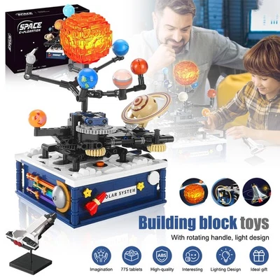 Solar System Planetary Building Blocks Toy DIY Science Kit Planet Model Kid Gift