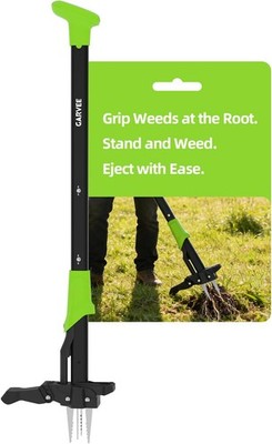 GRAVEE 4 Claw Stand Up Weed Puller Gardening Hand Weeding Tool 40 in Handle 