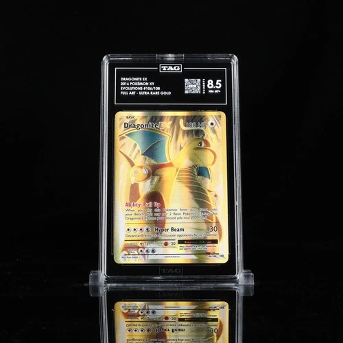 Pokémon TCG Dragonite Ex 106/108 Full Art XY Evolutions TAG 8.5