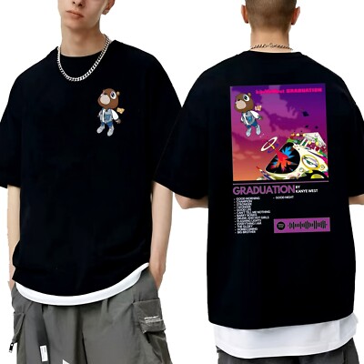 New Rare Kanye West Album Tour Gift Family Black S-235XL T-Shirt 1D759