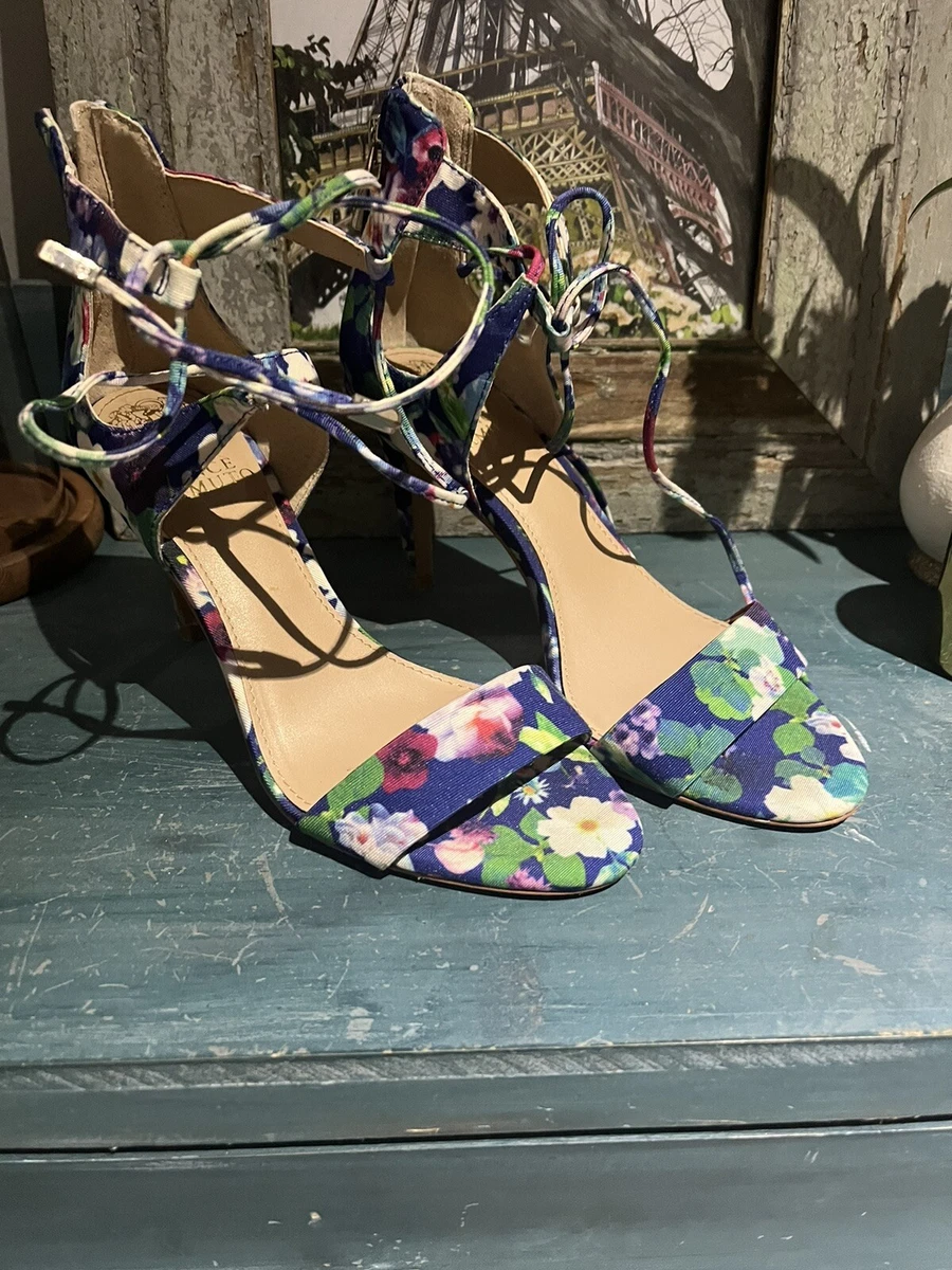 Vince camuto store floral heels