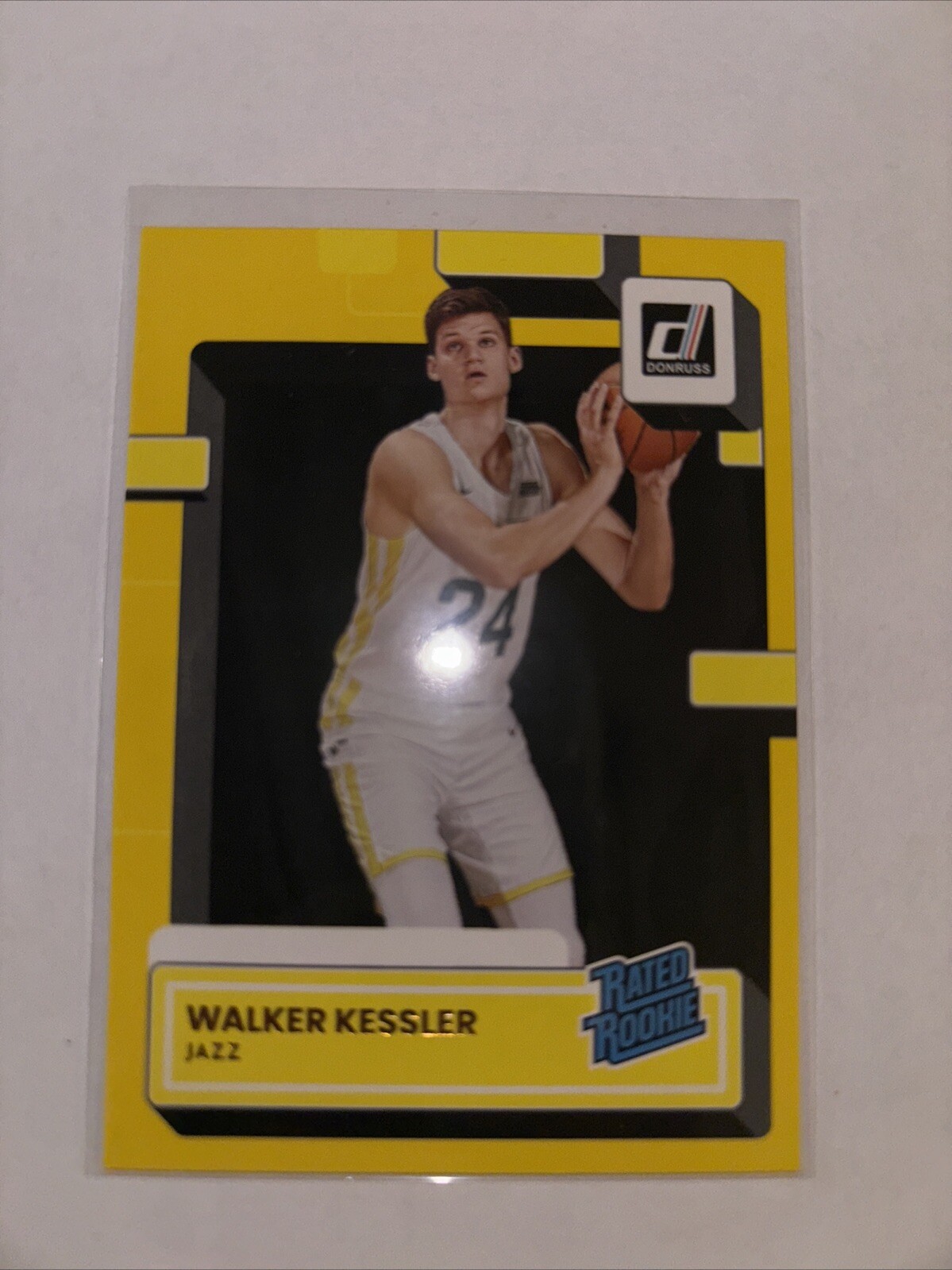 2022-23 Panini Donruss - Rated Rookie Yellow Flood #222 Walker Kessler (RC)